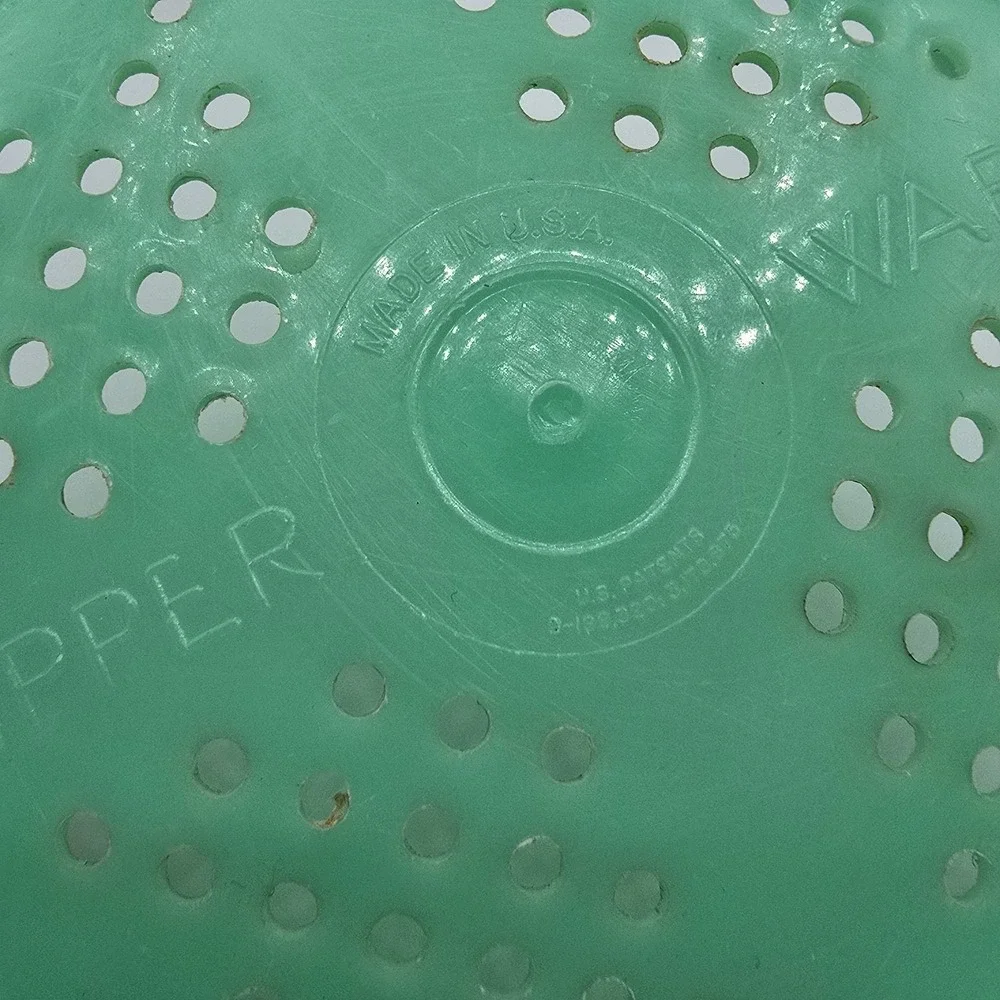 Vintage Tupperware Jadeite Green‎ Colander Strainer #339
